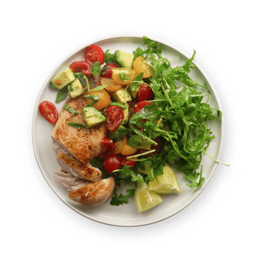 Poulet & salade d'été