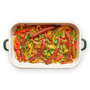 one-pan-poivrons-et-merguez