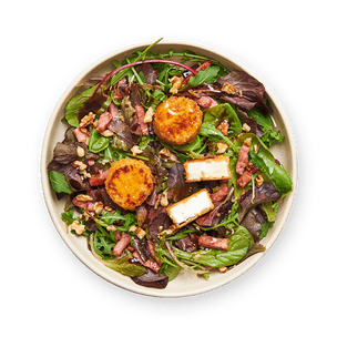 salade-au-chevre-pane-lardons-et-noix