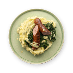 saucisse-puree-et-epinards