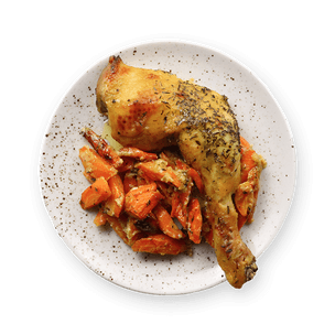 honey-mustard-chicken-thighs-and-carrots