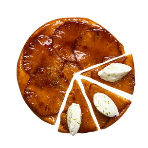 tarte-tatin-a-l-ananas-et-creme-mascarpone-au-citron-vert
