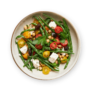 salade-pois-chiches-haricots-verts-tomates-et-feta