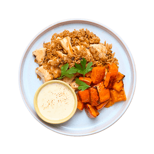 riz-saute-au-poulet-potimarron-et-sauce-boursin