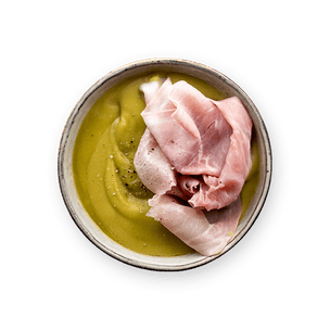 puree-de-pois-casses-et-jambon