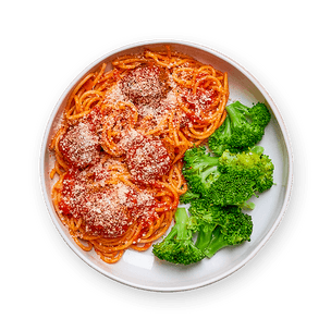 speedy-spaghetti-and-meatballs-with-broccoli