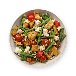 tomato-and-green-bean-panzanella-salad