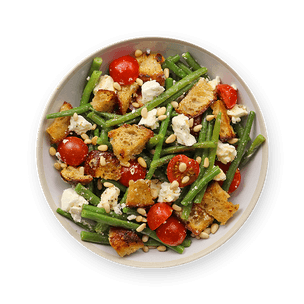 tomato-and-green-bean-panzanella-salad