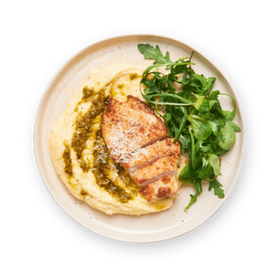 polenta-au-pesto-et-poulet-grille