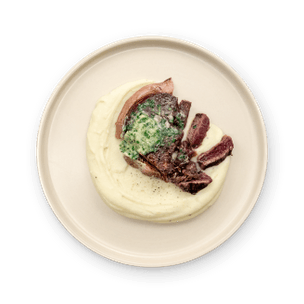 tenderloin-with-parsley-butter-and-puree