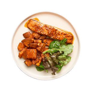 saumon-teriyaki-et-patates-douces-roties-au-air-fryer