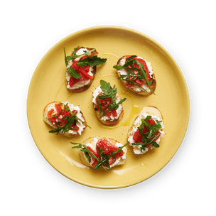 goat-cheese-and-red-pepper-crostini