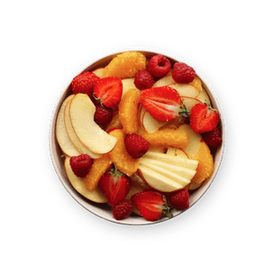 salade-fraise-framboise-orange-et-pomme