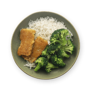 breaded-fish-fillets-rice-and-broccoli
