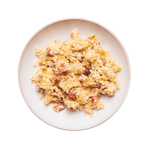 one-pan-riz-cremeux-chevre-et-chorizo