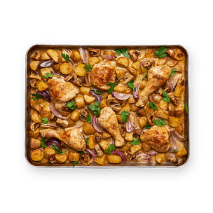 one-pan-poulet-et-champignons-a-la-creme