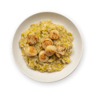 risotto-aux-saint-jacques-et-poireaux