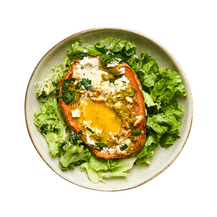 oeuf-cocotte-et-patate-douce-au-air-fryer