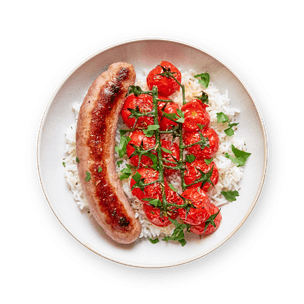 saucisse-a-l-ancienne-et-tomates-cerises-roties