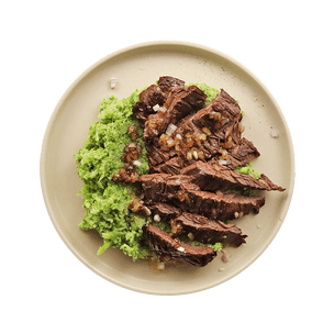 bavette-aux-echalotes-et-puree-de-brocolis