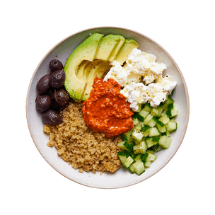 bowl-quinoa-chevre-frais-et-poivronade