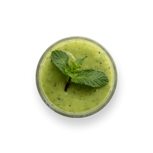 green-smoothie-with-kiwi-avocado-and-mint