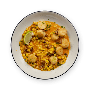 scallops-with-corn-and-chorizo