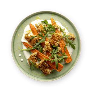 turkey-and-roasted-carrots-with-yogurt-sauce