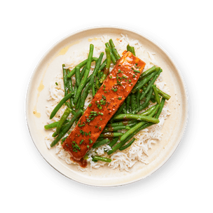 truite-bbq-haricots-verts-et-riz