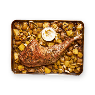 one-pan-dinde-pommes-de-terre-et-poireaux