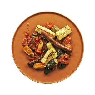 spicy-sausage-with-summer-veggies