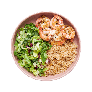 garlicky-shrimp-with-rice-and-salad