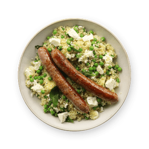 couscous-with-peas-feta-and-sausage