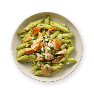 pates-pesto-de-petits-pois-et-saumon