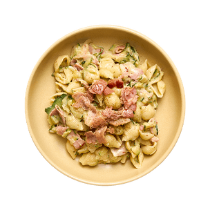 pates-au-boursin-lard-et-courgettes