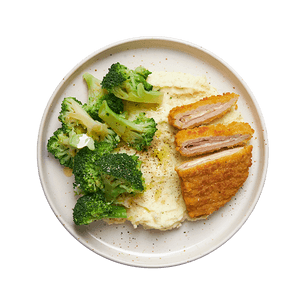 cordon-bleu-puree-aux-fines-herbes-et-brocolis