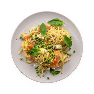 linguine-saumon-et-petits-pois