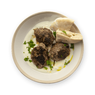 minty-meatballs-with-yogurt-and-pita
