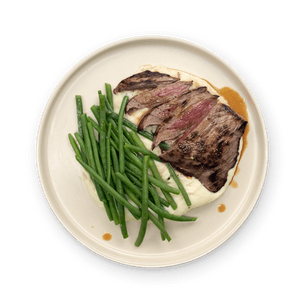 boeuf-haricots-verts-et-puree