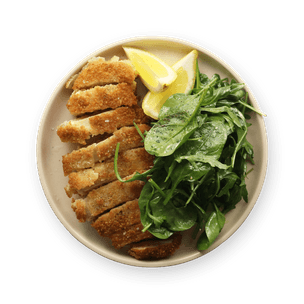 crispy-chicken-with-salad