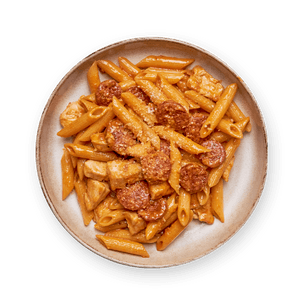pates-sans-gluten-cremeuses-au-poulet-et-chorizo