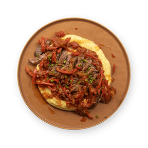 steak-and-cheddar-polenta