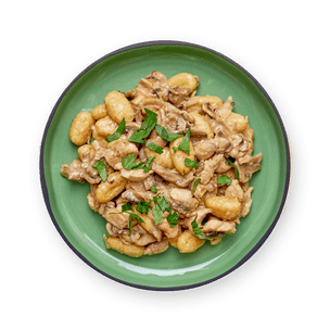 gnocchis-poulet-champignons-et-cabecou