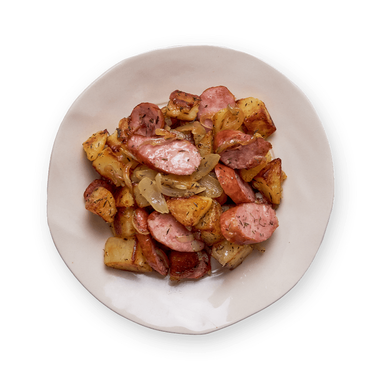 Jow Recette Poêlée de pommes de terre & saucisse fumée