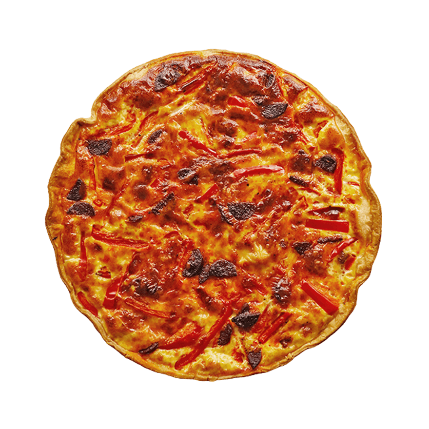 Quiche poivron & chorizo