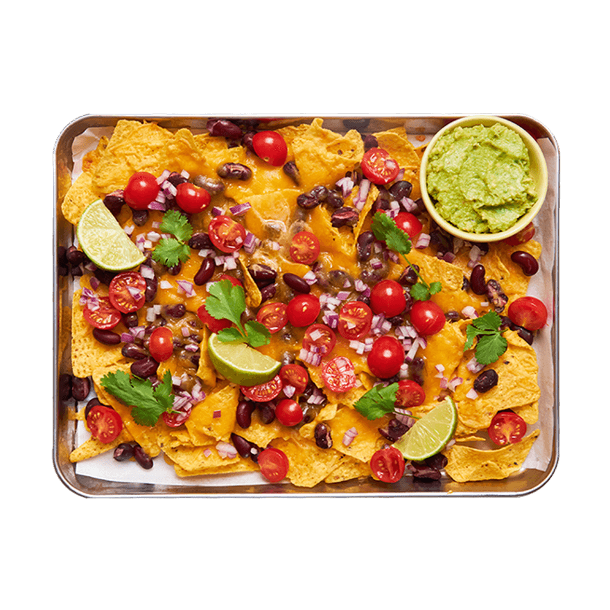 Veggie Nachos with Guac