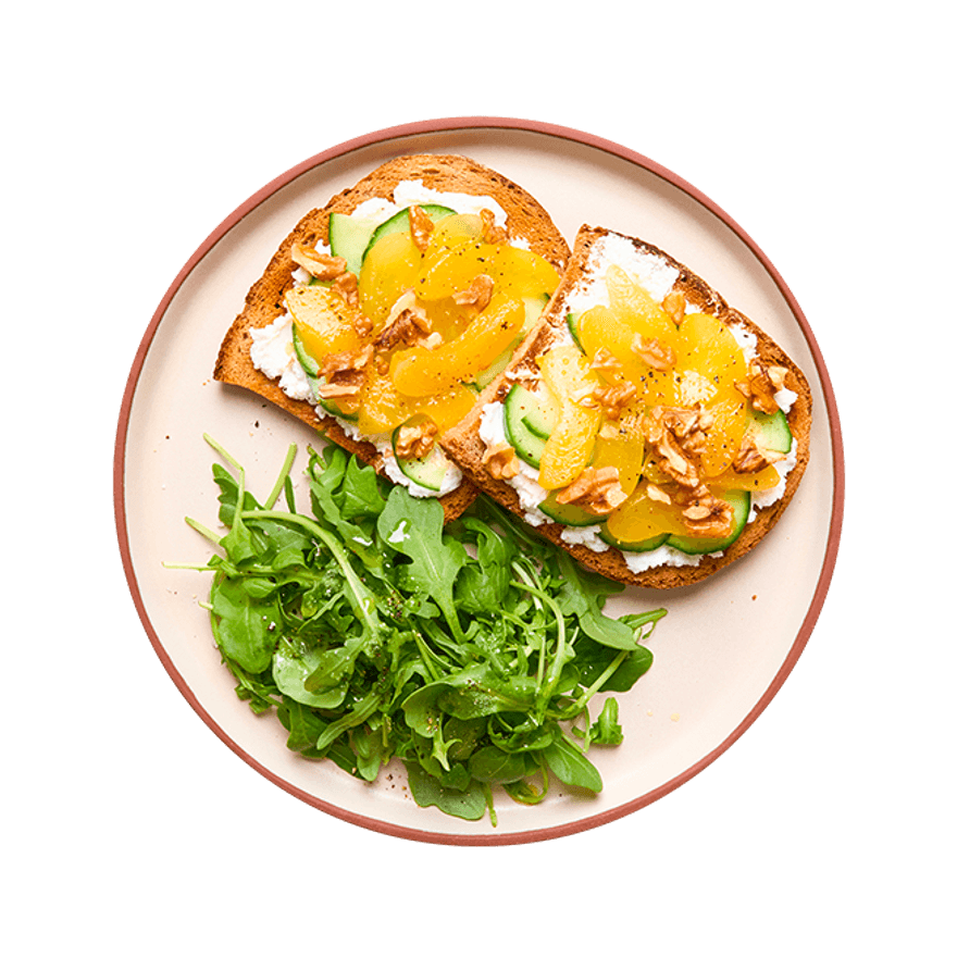 Toast chèvre & abricot