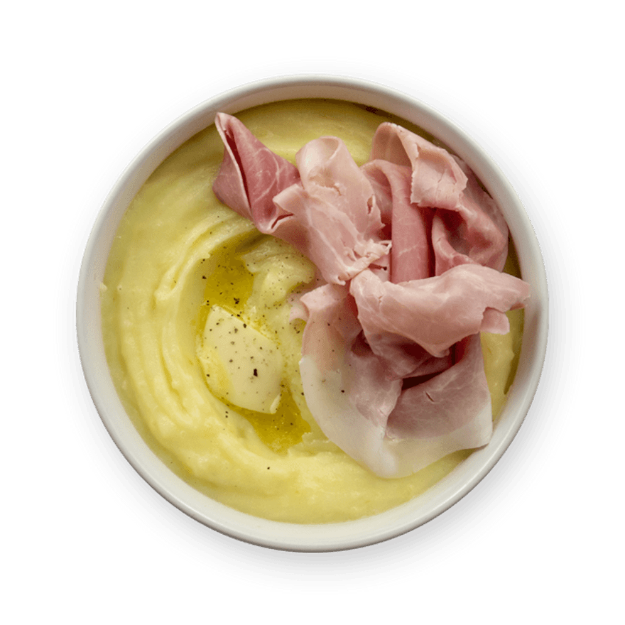 Purée maison & jambon