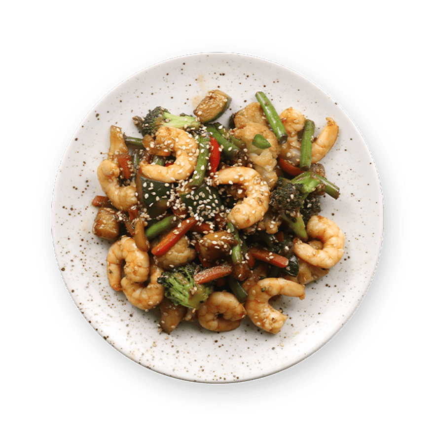 Sautéed Shrimp & Veggies