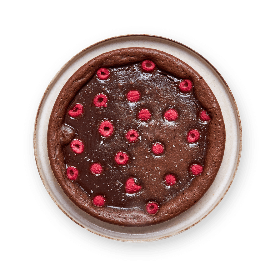 Fondant au chocolat & framboises